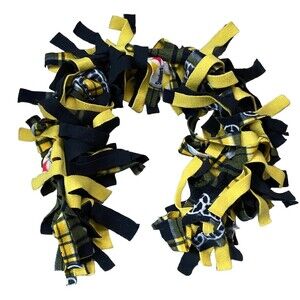 PITTSSBURGH STEELERS BLACK YELLOW NFL SOFT FLEECE SCARF HANDMADE 40 Inches long